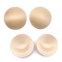 Set 2 Miếng Mút Đệm Độn Ngực Mềm Mại Cho Áo Bra, Yoga, Đầm Bơi - Nâng Ngực Quyến Rũ Màu Da và Đen