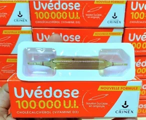 Vitamin D3 Uvedose 100.000 IU - Bổ Sung D3 Liều Cao, Tăng Cường Hệ Miễn Dịch và Xương Khỏe Mạnh - Sản Phẩm Pháp Thương Hiệu Uvedose