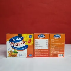 Cao Nghệ Vàng Dạ Dày Pharvie - Giúp Giảm Axit Dịch Vị, Bảo Vệ Niêm Mạc Dạ Dày (Hộp/20 gói/10ml)