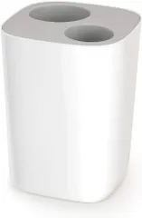 Thùng rác nhà tắm 2 ngăn Joseph Joseph 70514 Split 8L - Thiết kế hiện đại, màu trắng xám, chứa rác hiệu quả cho phòng tắm