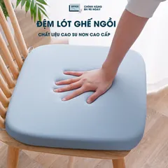 Đệm Lót Ngồi Ghế Gỗ OFFICE CHILL - Nệm Cao Su Non Thoáng Khí Cho Ghế Văn Phòng, Hỗ Trợ Sức Khỏe Người Dùng, Giảm Đau Mỏi