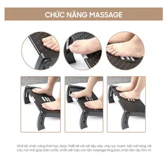 Ghế Gác Chân Công Thái Học Office Chill - Ghế Kê Chân Văn Phòng Thoải Mái, Điều Chỉnh Cao Cấp, Massage, Giải Tỏa Căng Thẳng