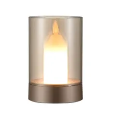 Đèn Nến Điện Tử Cảm Ứng 3 Chế Độ Sáng, Sạc USB Thông Minh - Trang Trí Khung Gian Ấm Áp, Sang Trọng, An Toàn Cho Gia Đình