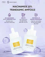 Tinh Chất Trắng Da Abo Niacinamide 20% Tranexamic Ampoule - Giải Pháp Làm Sáng Da, Giảm Nám, Cấp Ẩm, Dưỡng Da Mịn Màng