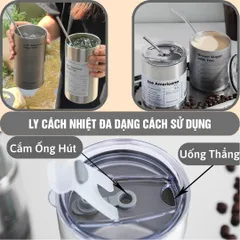Ly Giữ Nhiệt Inox SUS 304 5 Lớp, Dung Tích 300ml & 600ml - Bảo Hành 90 Ngày, Ly Cao Cấp Office Chill, Duy Trì Nhiệt Độ Tối Ưu