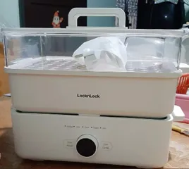 Nồi Lẩu Hấp Đa Năng Bianco Electric Multicooker LocknLock EJP154IVY - 5in1 - 4,5L  - Bảo Hành 2 Năm