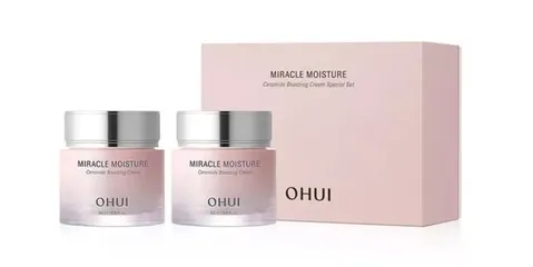Bộ Kem Dưỡng Ẩm Ohui Miracle Moisture Cream 60ml x 2 - Dưỡng ẩm, Làm Mịn Da, Phù Hợp Cho Mọi Loại Da