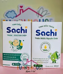 Tinh Dầu Tràm Khuynh Diệp Sachi 30ml - Chiết Xuất Tự Nhiên, Giúp Thư Giãn và Hỗ Trợ Sức Khỏe, An Toàn Cho Bé