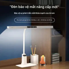 Đèn Bàn Học LED Chống Cận Có Cảm Ứng, 2 Chế Độ Ánh Sáng, Thiết Kế Hiện Đại Giúp Bảo Vệ Mắt, Góc Chiếu Rộng Cho Học Sinh và Sinh Viên