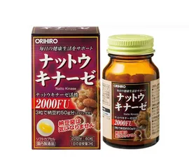 Viên uống hỗ trợ tai biến mạch máu não Orihiro Nattokinase 2000FU 60 viên - Giảm nguy cơ tai biến, cải thiện trí nhớ, sức khỏe tốt hơn.