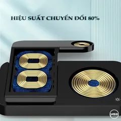Đế sạc nhanh không dây 15w gấp gọn B18 cho điện thoại di động/tai nghe