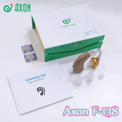 Máy Trợ Thính Đeo Vành Tai Axon F-138 - Khuếch Đại Âm Thanh 130dB, Thiết Kế Nhỏ Gọn, Thích Hợp Cho Người Già và Trẻ Em