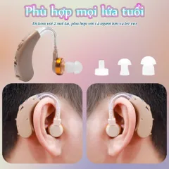 Máy Trợ Thính Đeo Vành Tai Axon F-138 - Khuếch Đại Âm Thanh 130dB, Thiết Kế Nhỏ Gọn, Thích Hợp Cho Người Già và Trẻ Em
