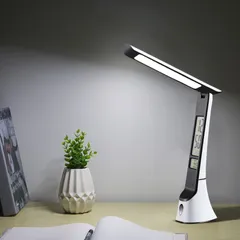 Đèn Bàn Học LED Chống Cận Tích Hợp Đồng Hồ và Đèn Ngủ - Điều Khiển Cảm Ứng, Thiết Kế Sang Trọng, Bảo Vệ Mắt Tối Ưu