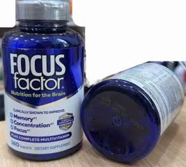 Viên uống bổ não Focus Factor 180 viên - Tăng cường trí nhớ, giảm căng thẳng, hỗ trợ chức năng não, hàng nhập Mỹ