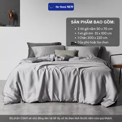Bộ drap giường 5 món Hệ Thống Nệm cao cấp Set chăn ga ra drap gối nệm đệm vỏ chăn lồng ruột 5 món trải giường mềm mại