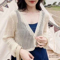 Áo Khoác Len Cardigan Croptop Mỏng 2 Cúc Hàn Quốc - Phong Cách Trẻ Trung, Dễ Phối Đồ, Nhiều Màu Sắc