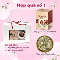 Set Quà Trà Thảo Mộc Sức Khỏe - Hộp Quà Biếu Tặng 8/3, 20/10, 20/11, 14/2 - 30 Túi Lọc Thiên Nhiên, Hỗ Trợ Làm Đẹp Da
