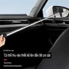 Cây Lau Kính Ô Tô Kéo Dài Bymaocar - Thiết Kế Thu Gọn, Chất Liệu Kim Loại Không Gỉ, Đầu Cao Su Làm Sạch An Toàn, Dễ Dàng Sử Dụng