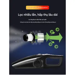 Máy Hút Bụi Cầm Tay 120W Bymaocar - Lý Tưởng Cho Xe Ô Tô, Thiết Kế Gọn Nhẹ, Đầu Hút Đa Năng, Hệ Thống Lọc HEPA Bảo Vệ Sức Khỏe