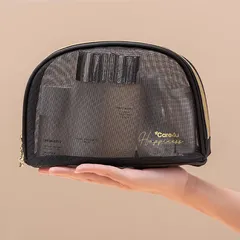 Túi Đựng Mỹ Phẩm Cao Cấp Care4U 22x6x13 cm - Túi Lưới Thoáng Khí Sang Trọng, Tiện Dụng Cho Du Lịch và Trang Điểm