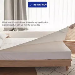 Tấm lót chống thấm nệm Hệ Thống Nệm Tấm miếng ga lót bảo vệ niệm nệm đệm trải giường chống thấm nước cotton cao cấp