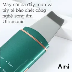 Máy Sủi Da AINI - Tẩy Tế Bào Chết, Đẩy Mụn Đầu Đen, Nâng Cơ, Làm Săn Chắc Da, Chăm Sóc Da Skincare Sóng Siêu Âm
