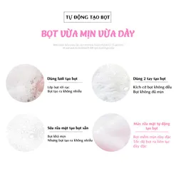 Máy Rửa Mặt Tự Động AINI Tạo Bọt - 5 Chế Độ Rung Làm Sạch Sâu Da Mặt, Thiết Bị Làm Đẹp Chất Liệu Silicon Y Tế