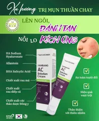 Kem Ngừa Mụn Dưỡng Ẩm Hanbang AC - Serum Chống Mụn Hàn Quốc, Giảm Thâm, Cấp Ẩm, Làm Dịu Da, Tăng Cường Collagen