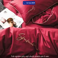 Combo 5 món chăn ra grap nệm Hệ Thống Nệm chính hãng - bộ chăn ga ra drap gối mền nệm đệm giường đẹp phi lụa thái  cao cấp 1m2 1m4 1m6 1m8 2m 2m2x2m