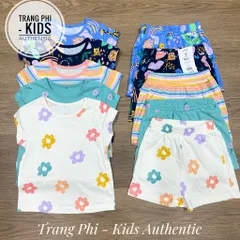 Set 5 Bộ Hè Bé Gái Chính Hãng Geo UK - Cotton Mềm Mát, Họa Tiết Hoa Đẹp - Thời Trang Mùa Hè Cho Trẻ Em