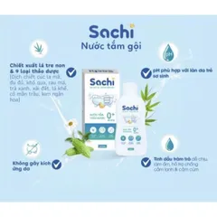 Nước Tắm Gội SACHI - Chiết Xuất Từ Thiên Nhiên, Phòng Ho Cảm, Ngừa Rôm Sẩy, Bảo Vệ Bé Khỏi Muỗi và Côn Trùng