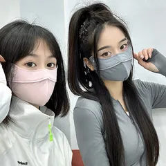 Khẩu Trang Chống Nắng UV UPF 50+ Cao Cấp - Bảo Vệ Khuôn Mặt, Chống Bụi, Unisex, Đen/Xám/Xanh/Hồng