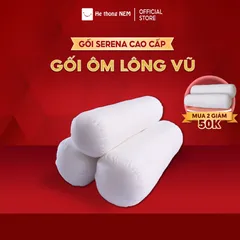 Ruột gối ôm dài người lớn Hệ Thống Nệm cao cấp ruột lõi gối lông vũ ôm ngủ dài 1m 35x100cm lông vũ tự nhiên ôm mềm mịn