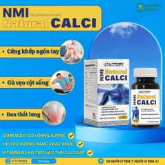 Viên uống NMI Natural Calci - Hỗ trợ xương và răng chắc khỏe, giảm nguy cơ loãng xương, 60 viên - Thực phẩm chức năng Mỹ