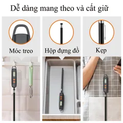 Nhiệt Kế Điện Tử Nấu Ăn Cao Cấp ThermoPro TP516 Nhật Bản - Đo Chính Xác, Đơn Giản, Dễ Sử Dụng, Phù Hợp Món Ăn và Pha Sữa