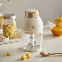 Máy Xay Bear 0.6L QSJ-D02Q1 Đa Năng - Máy Xay Thực Phẩm Cho Bé, Cối Thủy Tinh Cao Cấp, Dễ Dàng Sử Dụng và Vệ Sinh