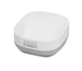 Hộp đựng xà phòng Joseph Joseph Slim Compact 70511 - Thiết kế tiết kiệm không gian, dễ vệ sinh, màu trắng xám