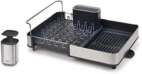 Khay úp bát inox mở rộng Joseph Joseph Rethink Sink - Bộ dụng cụ nhà bếp + Hộp đựng xà phòng tiện lợi, vệ sinh, thiết kế thông minh