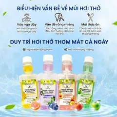 Nước Súc Miệng OKAMULA Hương Trái Cây 230ML - Làm Sạch Khoang Miệng, Thơm Mát và An Toàn Cho Cả Gia Đình