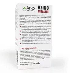 Viên Uống Vitamin Tổng Hợp Arkopharma Azinc Vitality 150 Viên - Hỗ Trợ Tăng Cường Năng Lượng và Miễn Dịch cho Người Lớn