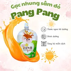 Nước gạc Nhung Huơu Sâm Đỏ Pang Pang Hàn Quốc hỗ trợ biếng ăn, tăng đề kháng