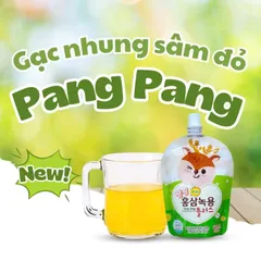 Nước gạc Nhung Huơu Sâm Đỏ Pang Pang Hàn Quốc hỗ trợ biếng ăn, tăng đề kháng
