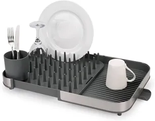 Khay Úp Bát Đĩa Joseph Joseph Duo Steel - Kệ Để Rửa Bát Mở Rộng Chống Trượt, Thiết Kế Thông Minh cho Nhà Bếp Hài Hoà