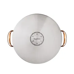 Nồi chảo inox 304 đáy từ NAG1358 cao cấp 4 size (16, 20, 24cm)