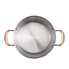 Nồi chảo inox 304 đáy từ NAG1358 cao cấp 4 size (16, 20, 24cm)