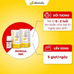 Men BioGaia Protectis baby drops lọ thủy tinh 5ml