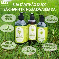 Sữa tắm thảo mộc nghệ gừng 500ml - Giảm ngứa, trị mụn lưng, chăm sóc da ẩm mượt, kháng khuẩn tự nhiên, phù hợp cho mọi lứa tuổi.