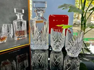 Bộ bình cốc Nachtmann Palais Whisky 102966 - Decanter 750ml và 2 cốc nước 265ml - Thủy tinh pha lê cao cấp, sang trọng