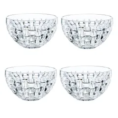 Bộ bát nhúng Nachtmann Bossa Nova 4 món - Thủy tinh trong suốt, thiết kế tinh xảo và hiện đại, hoàn hảo cho nước chấm và trang trí bàn ăn